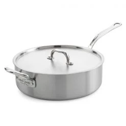 Samuel Groves Classic Stainless Steel Triply 26cm Saute Pan With Lid