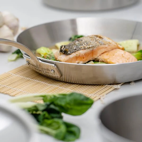 Samuel Groves Classic Stainless Steel Triply 20cm Frying Pan 4 Samuel Groves Classic Stainless Steel Triply 20cm Frying Pan - Image 2