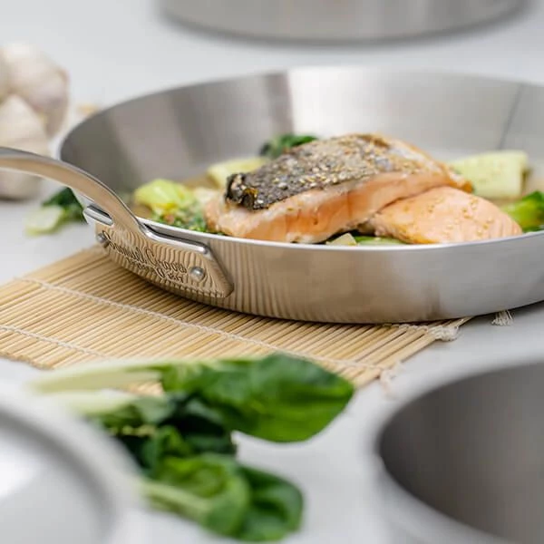 Samuel Groves Classic Stainless Steel Triply 30cm Frying Pan 4 Samuel Groves Classic Stainless Steel Triply 30cm Frying Pan - Image 2