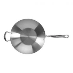 Samuel Groves Classic Stainless Steel Triply 32cm Wok -POTS & PANS Sales 2022 STP7173RH Samuel Groves Classic 32cm Stainless Steel Triply Wok 2