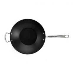 Samuel Groves Classic Non-Stick Stainless Steel Triply 32cm Wok 7 Samuel Groves Classic Non-Stick Stainless Steel Triply 32cm Wok -POTS & PANS Sales 2022 STP7173RHNS Samuel Groves Classic 32cm Non Stick Stainless Steel Triply Wok 2