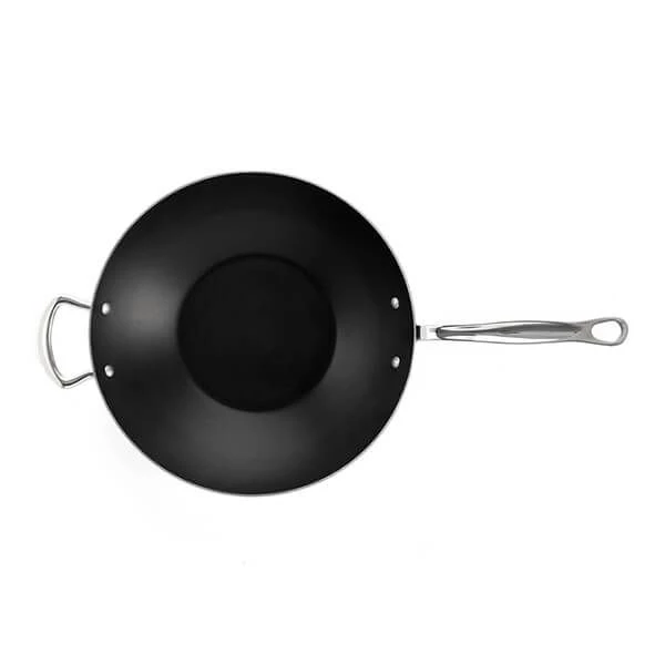 Samuel Groves Classic Non-Stick Stainless Steel Triply 32cm Wok 5 Samuel Groves Classic Non-Stick Stainless Steel Triply 32cm Wok - Image 3