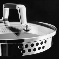 Stellar 5000 Induction 3 Piece Draining Lid Saucepan Set -POTS & PANS Sales 2022 Stellar 5000 Induction Macro 1