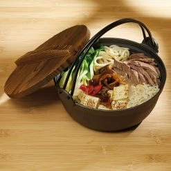 World Of Flavours Cast Iron Japanese Cooking Pot 21cm -POTS & PANS Sales 2022 WFCOOKPOT21 World Of Flavours Japanese Cooking Pot 2