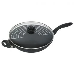 Swiss Diamond XD Induction 28cm Wok With Lid & Tempura Rack